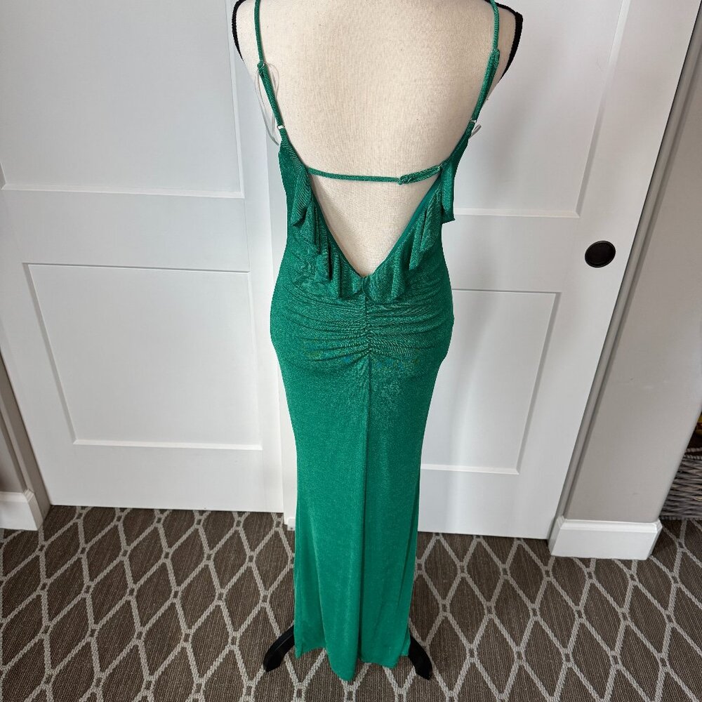 NWT Sage The Label Lovely Back Green Maxi Dress Size Medium